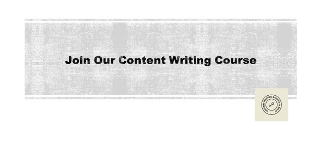 Content Writing Course