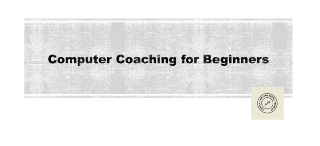 Computer Coaching
