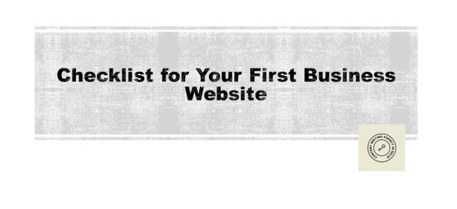 Checklist for Website Design